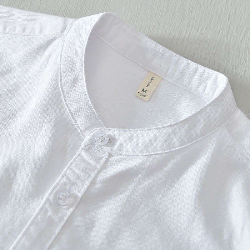 White Work Shirts Spring and Autumn Men's Cotton Long Sleeve Men's Shirt