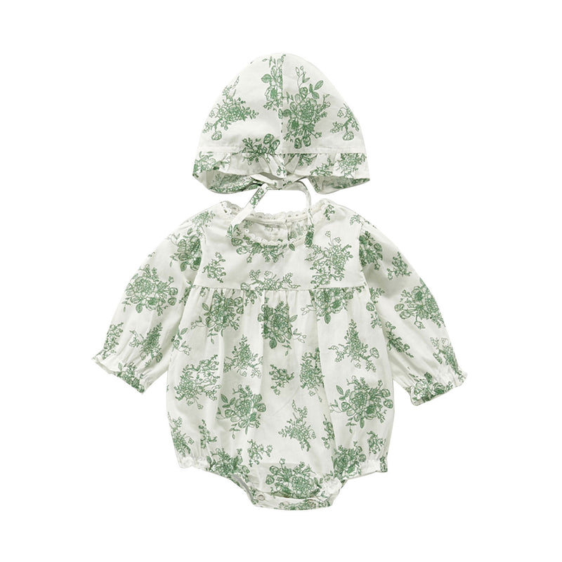 Autumn Rompers Long Sleeve Jumpsuit Going Out Rompers with Hat