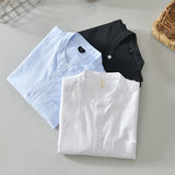 White Work Shirts Spring and Autumn Men's Cotton Long Sleeve Men's Shirt