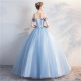 Women's Evening Dress Ball Gown Princess Quinceanera Wedding Dresses Stage Performance Pettiskirt Wedding Photography Off-Shoulder Fashion Dress