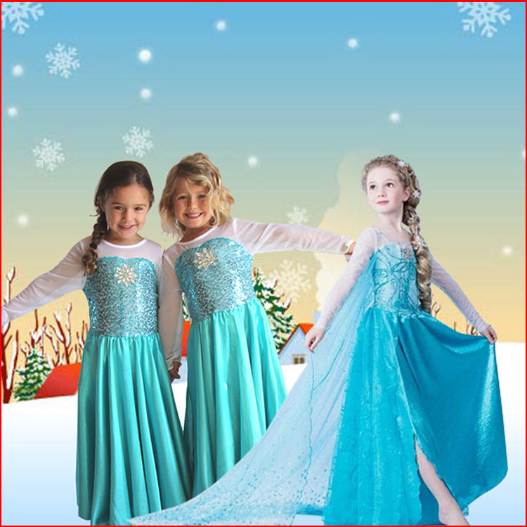 Halloween Frozen Dress Toddler Frozen Girl's Dress Children's Princess Dress