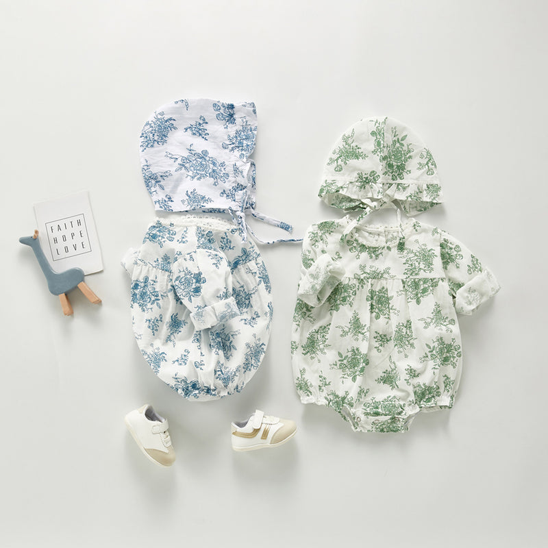 Autumn Rompers Long Sleeve Jumpsuit Going Out Rompers with Hat