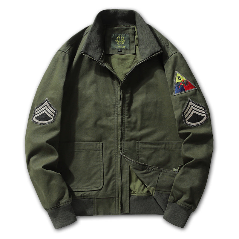 Varsity Bomber Jacket Rage Motorcycle Clothing Men's Autumn Vintage Overalls Jacket MA1 Air Force Pilot Jacket Military Uniform Baseball Uniform
