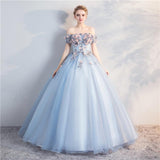 Women's Evening Dress Ball Gown Princess Quinceanera Wedding Dresses Stage Performance Pettiskirt Wedding Photography Off-Shoulder Fashion Dress