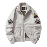 Varsity Bomber Jacket Rage Motorcycle Clothing Men's Autumn Vintage Overalls Jacket MA1 Air Force Pilot Jacket Military Uniform Baseball Uniform
