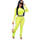 See through Pants Suit Fashion Sexy Nightclub Mesh See-through One-Piece