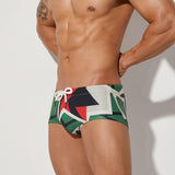 Men Swim Trunks Men's Swimming Trunks Green Swimming Trunks