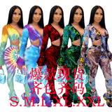 See through Pants Suit Printing Suit Sexy Nightclub