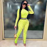 See through Pants Suit Fashion Sexy Nightclub Mesh See-through One-Piece
