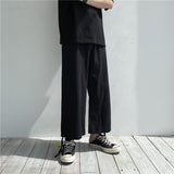 Men Pants Men's Pants Summer Thin Solid Color Casual Pants