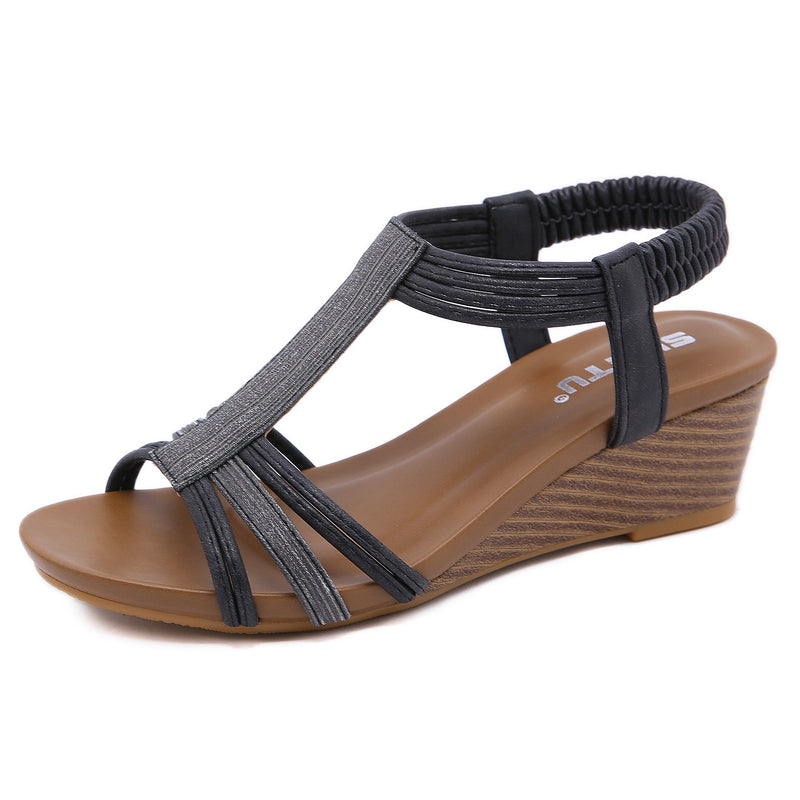 Fancy Sandals Elastic Band Large Size Sandals