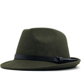 Mens Kentucky Derby Hats Men and Women Autumn and Winter Solid Color Retro Fashion Casual