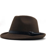 Mens Kentucky Derby Hats Men and Women Autumn and Winter Solid Color Retro Fashion Casual