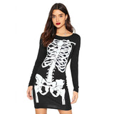 Skull Dress T-shirt Skull Dress Cosplay Party