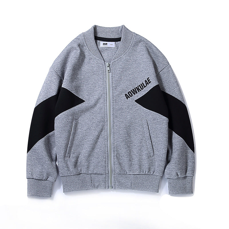 Children Boy Hoodie Children's Jacket Spring and Autumn Coat Zip Jacket