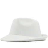 Mens Kentucky Derby Hats Men and Women Autumn and Winter Solid Color Woolen British Casual