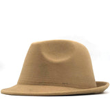 Mens Kentucky Derby Hats Men and Women Autumn and Winter Solid Color Woolen British Casual