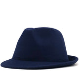 Mens Kentucky Derby Hats Men and Women Autumn and Winter Solid Color Woolen British Casual