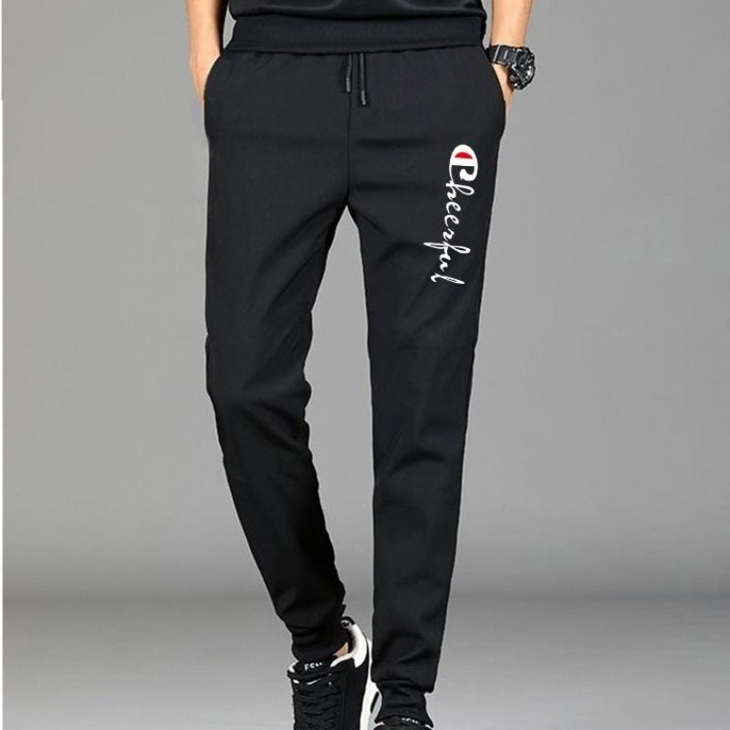 Men Pants Autumn Men's Casual Pants Ice Silk Loose Sports Pants