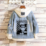 Comic Denim Jacket Men's and Women's Casual Loose Denim