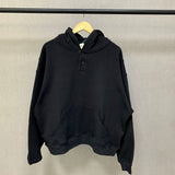 Fog Fear Of God Essentials Hoodie Henry Collar Button Hoodie Terry Coat