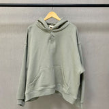 Fog Fear Of God Essentials Hoodie Henry Collar Button Hoodie Terry Coat