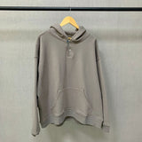 Fog Fear Of God Essentials Hoodie Henry Collar Button Hoodie Terry Coat