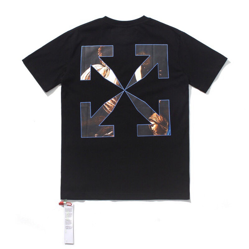 Caravaggio T Shirt Religious Oil Painting Direct Injection Loose Large Size Short Sleeve T-shirt