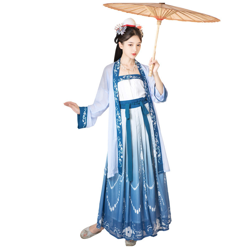 Chinese Traditional Dress Waist Three-Piece Daily Photo Travel