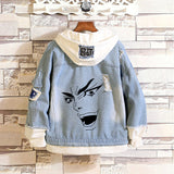 Comic Denim Jacket Jacket Spring and Autumn