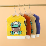 Boys Sweater Vest Kids' Sweater Autumn and Winter Cartoon Vest Baby