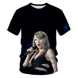 Taylor Swift Merch Men's T-shirt 3D Digital Printing Short Sleeve