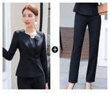 Womens Autumn Uniform Designs Formal Style Office Lady Bussiness Attire Work Suit