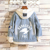 Comic Denim Jacket Anime Male Fashion Denim Jacket