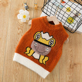 Boys Sweater Vest Kids' Sweater Autumn and Winter Cartoon Vest Baby