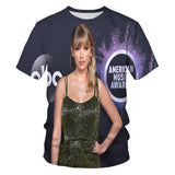 Taylor Swift Merch Men's T-shirt 3D Digital Printing Short Sleeve