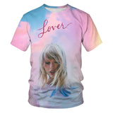 Taylor Swift Merch Men's T-shirt 3D Digital Printing Short Sleeve