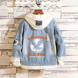 Comic Denim Jacket Anime Male Fashion Denim Jacket