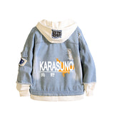 Comic Denim Jacket Anime Male Fashion Denim Jacket
