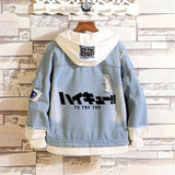 Comic Denim Jacket Anime Male Fashion Denim Jacket