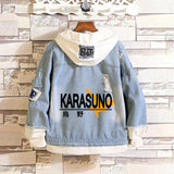 Comic Denim Jacket Anime Male Fashion Denim Jacket