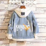 Comic Denim Jacket Anime Male Fashion Denim Jacket