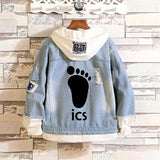 Comic Denim Jacket Anime Male Fashion Denim Jacket