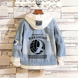 Comic Denim Jacket Anime Male Fashion Denim Jacket