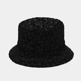 Leopard Fur Hat Sun Hat