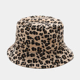 Leopard Fur Hat Sun Hat