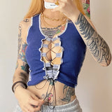 Music Festivals Rave Outfits Girls Tops Autumn and Winter Women's Slim Vest