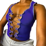 Music Festivals Rave Outfits Girls Tops Autumn and Winter Women's Slim Vest