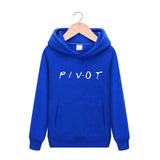 Friends Joey Hoodie Letter Print Men and Women plus Velvet Hooded Pullover