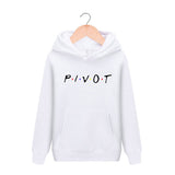 Friends Joey Hoodie Letter Print Men and Women plus Velvet Hooded Pullover